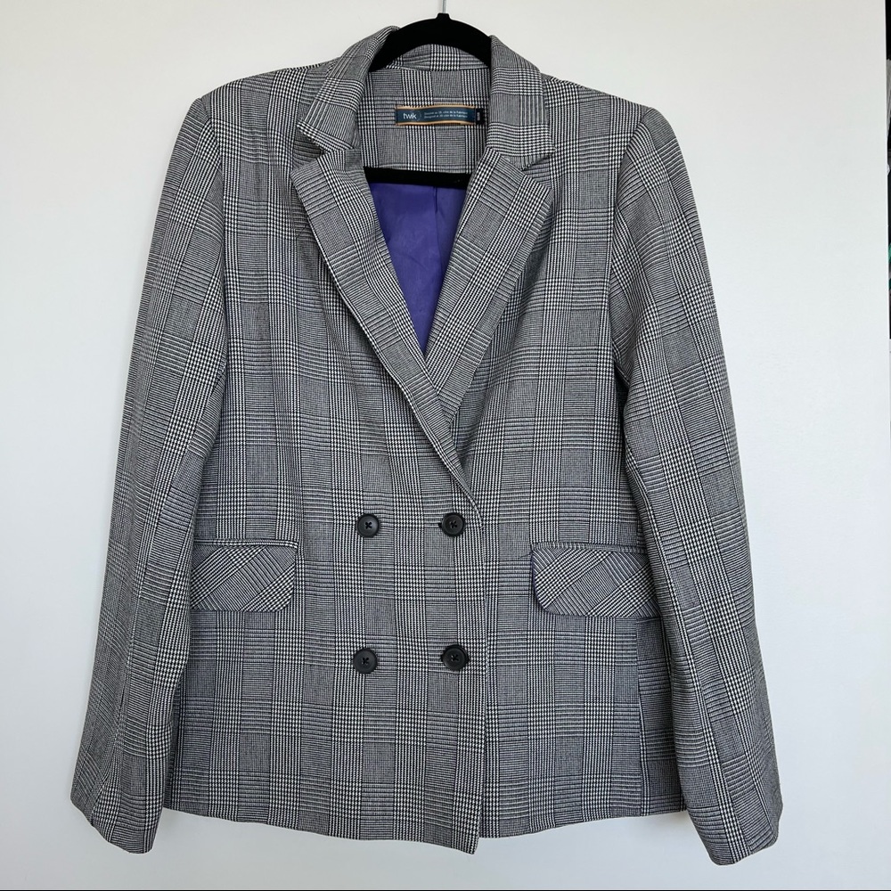 SIMONS HOUNDSTOOTH BLAZER